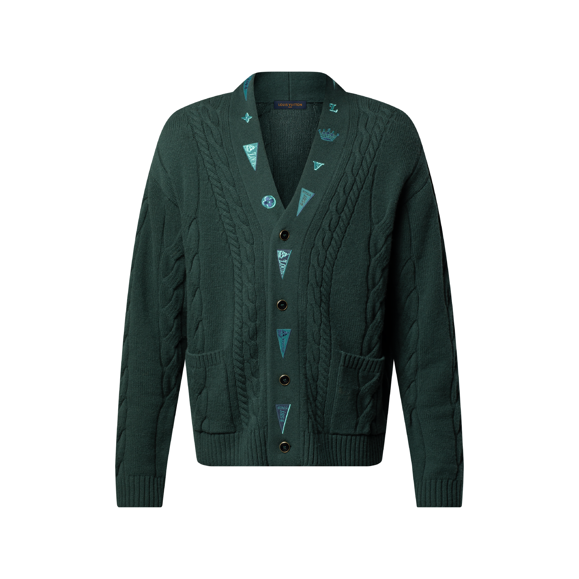 エンブロイダリー ケーブルニットカーディガン ｜ルイ・ヴィトン 公式